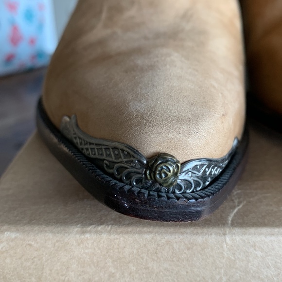 COPY - Vintage Zodiac USA Leather Cowboy Boots Size 8.5 - Picture 6 of 14